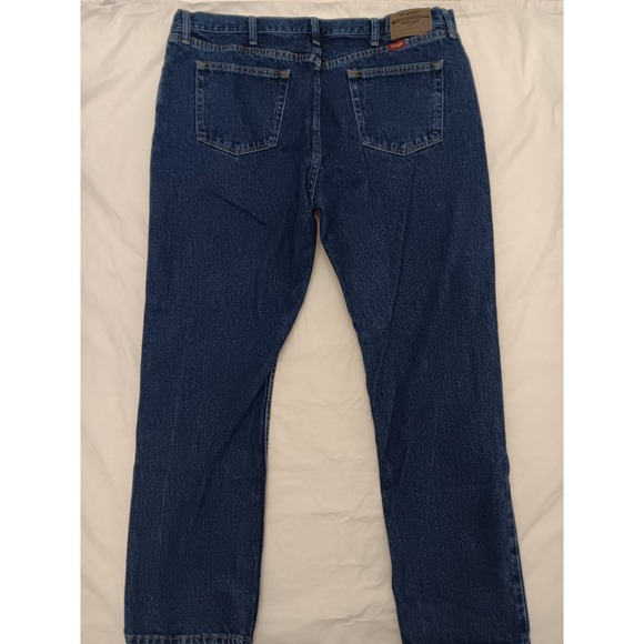 Wrangler Premium‎ Quality Men's Regular Fit Blue Denim Jeans Size 42x32 - Picture 7 of 11